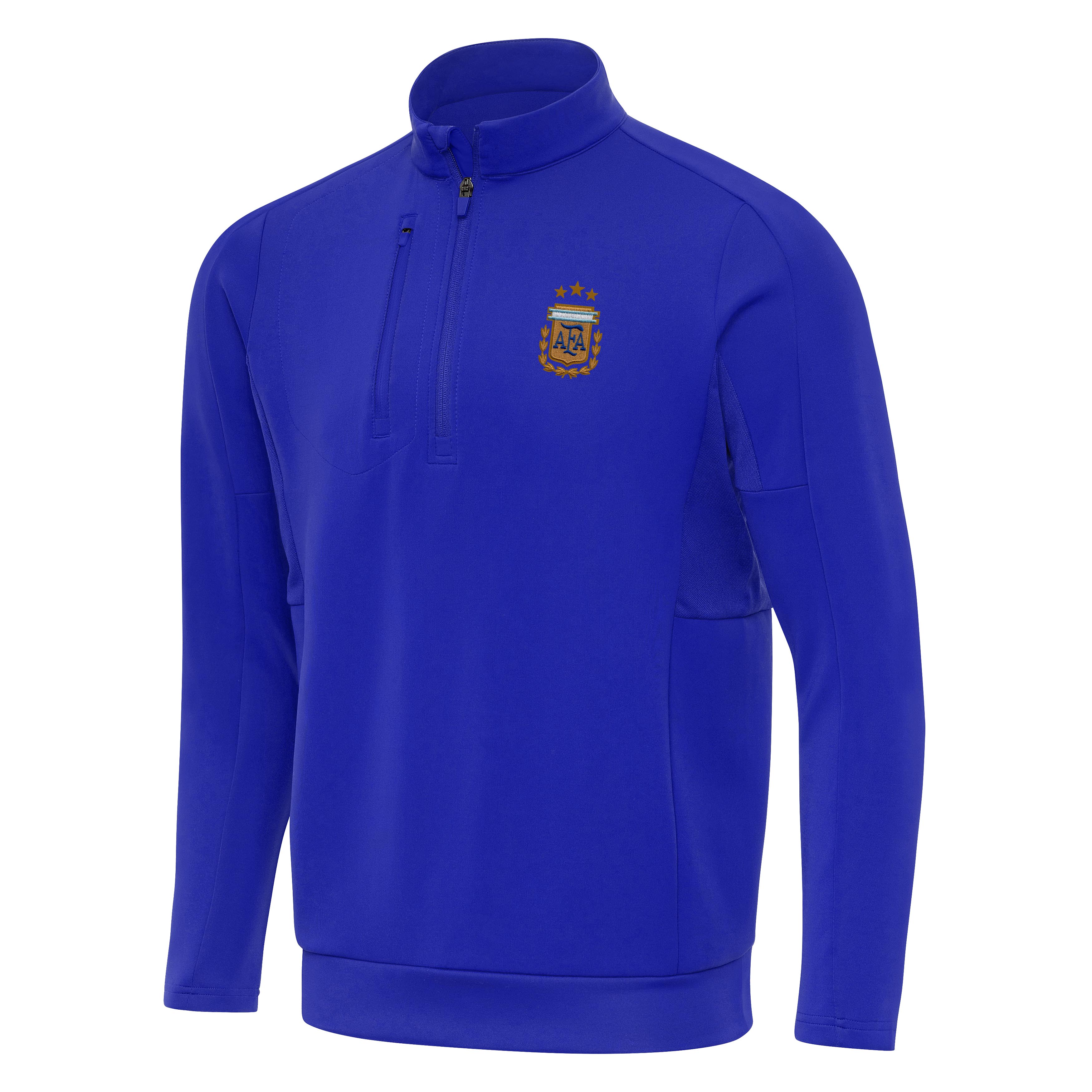 Argentina National Team Antigua Men's Generation 1/4 Zip Pullover - Blue