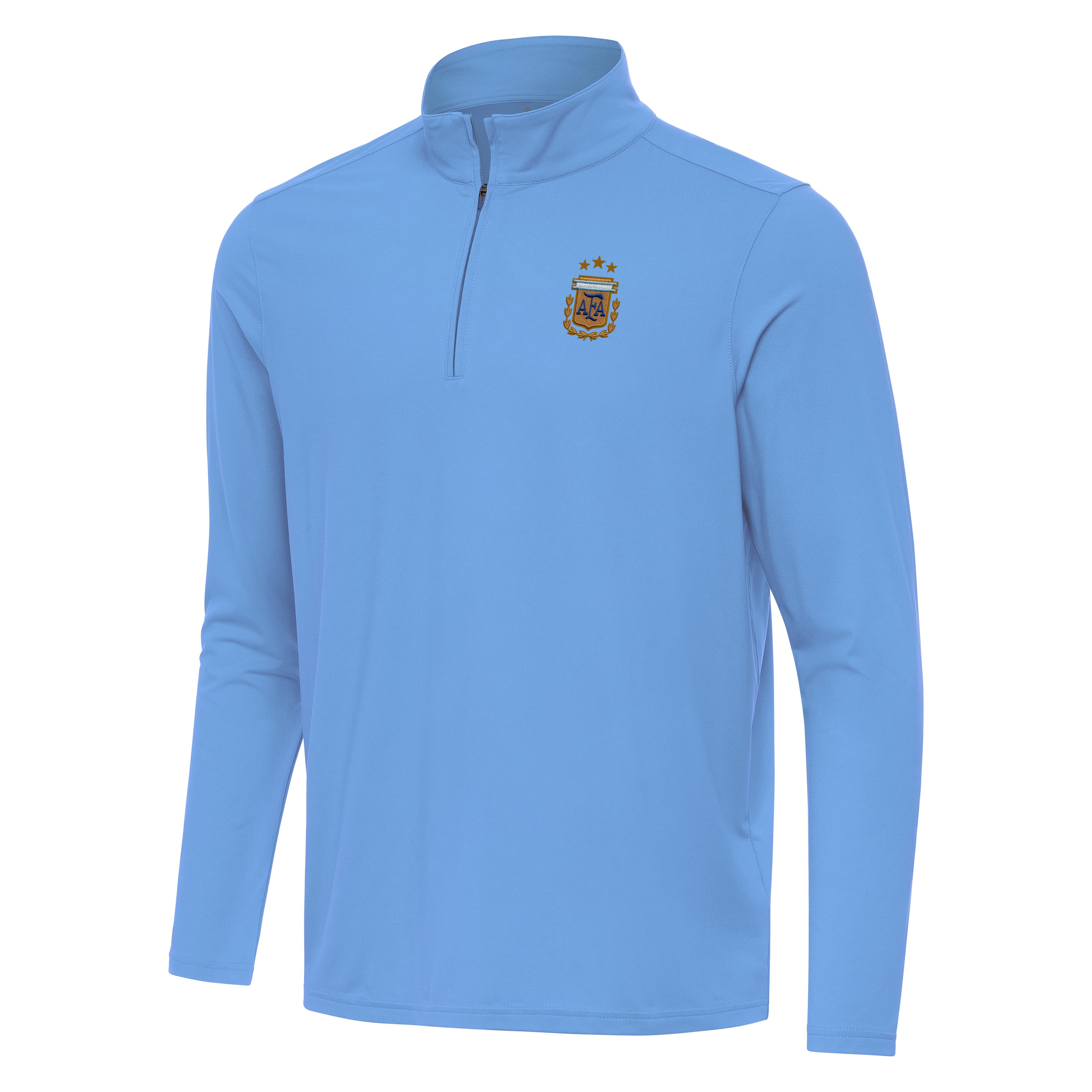 Argentina National Team Antigua Men's Intent 1/4 Zip Pullover - Blue