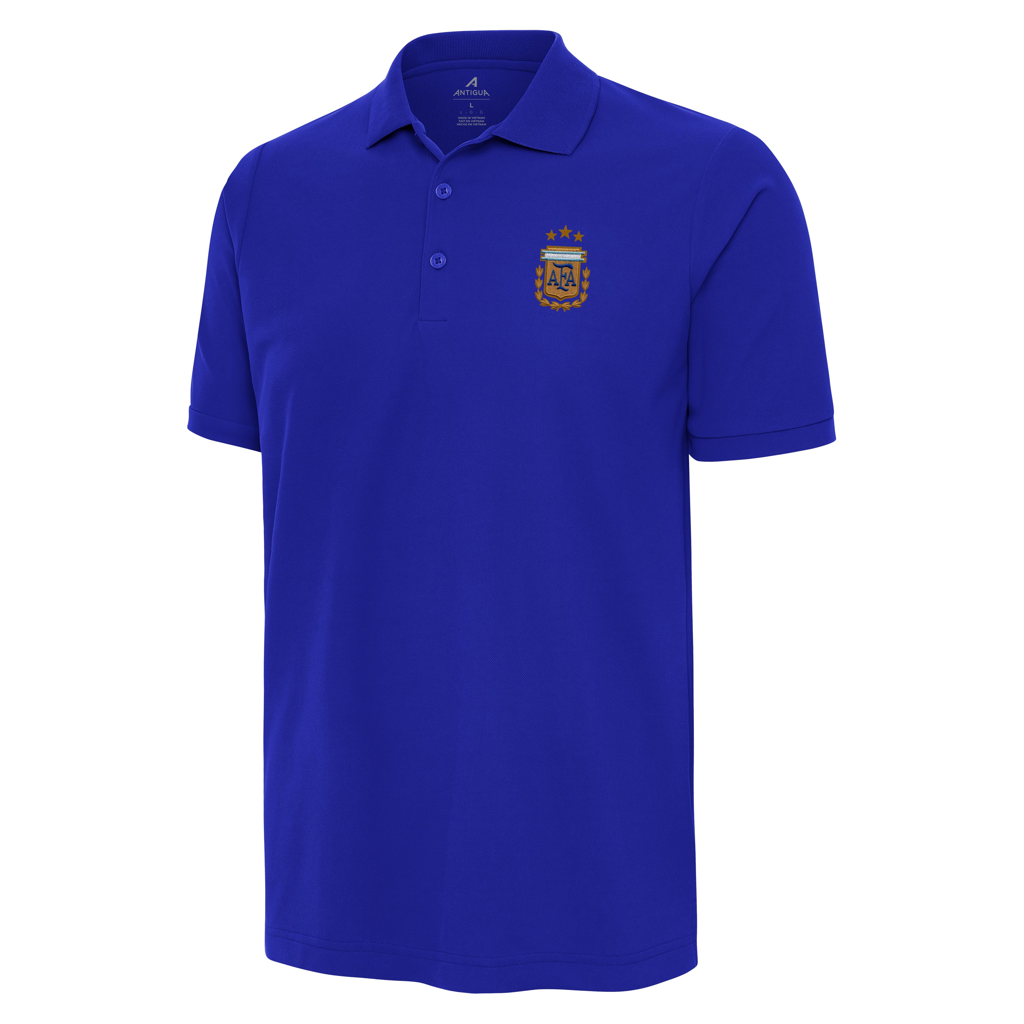 Argentina National Team Antigua Men's Legacy Pique Polo - Blue