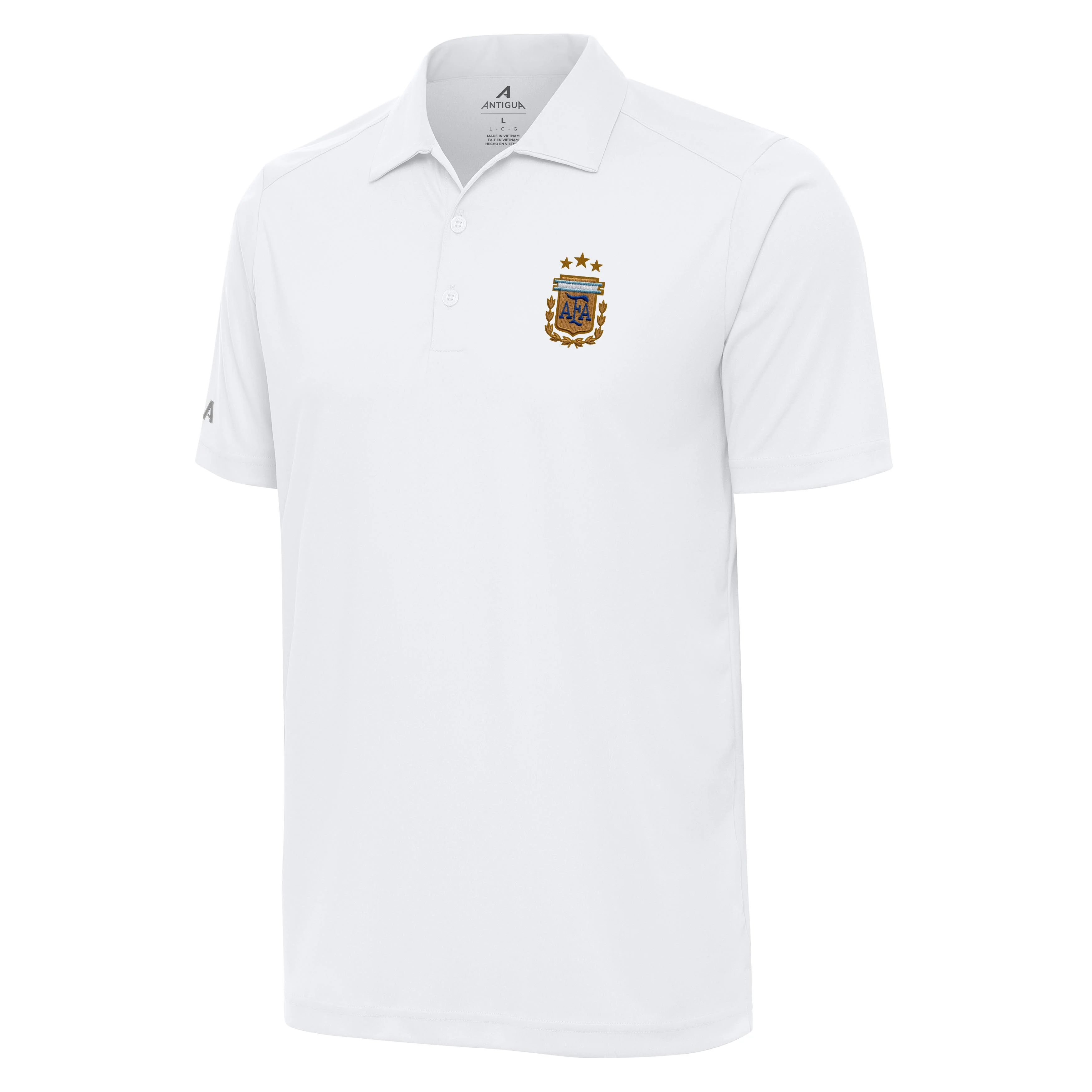 Argentina National Team Antigua Men's Tribute Polo - White