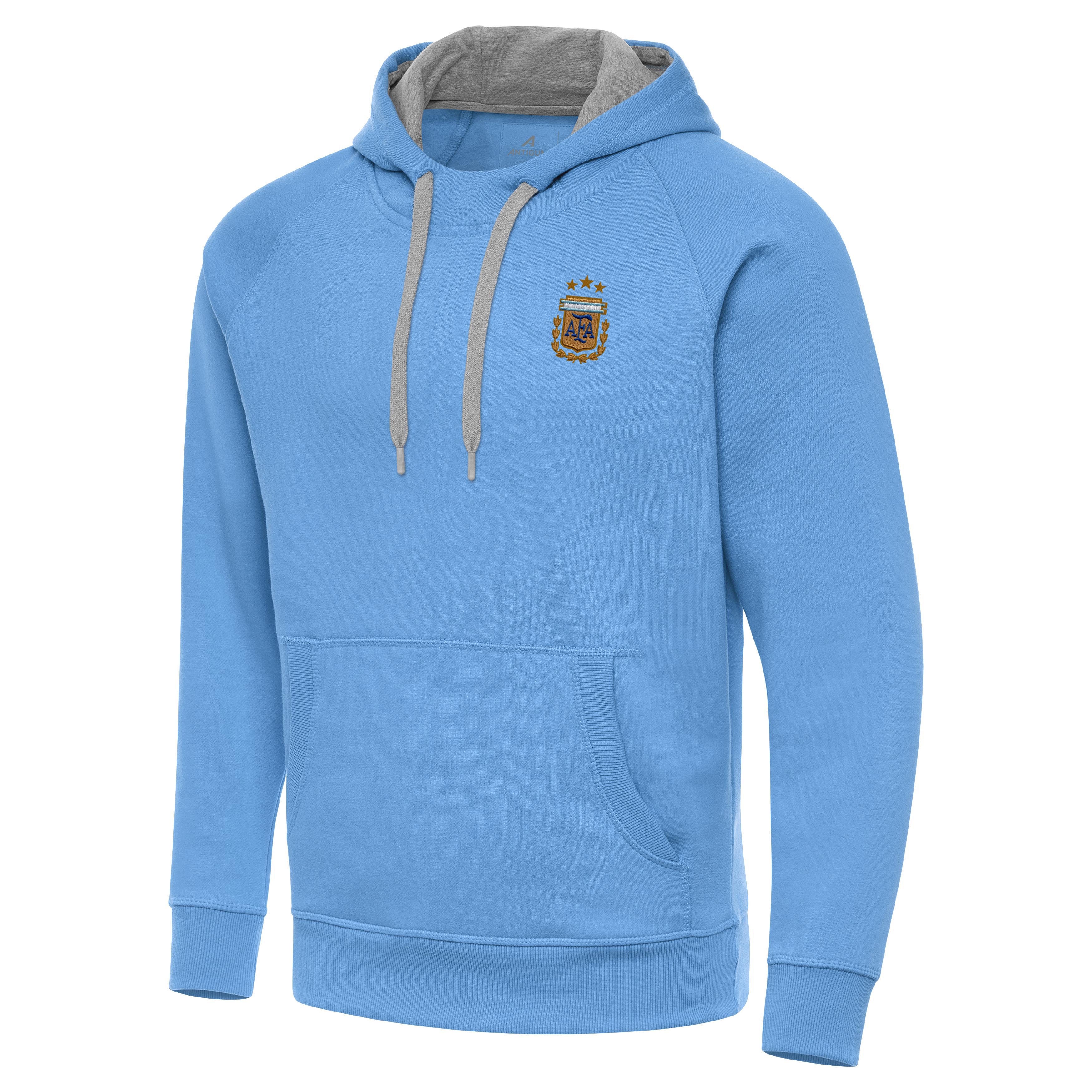 Argentina National Team Antigua Men's Victory Pullover Hoodie - Blue