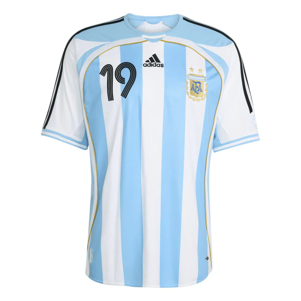 Argentina National Team Lionel Messi adidas 2006 Home Replica Jersey - White