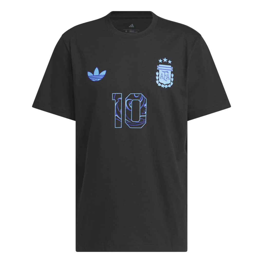 Argentina National Team Lionel Messi adidas 2026 Away Name & Number T-Shirt - Black