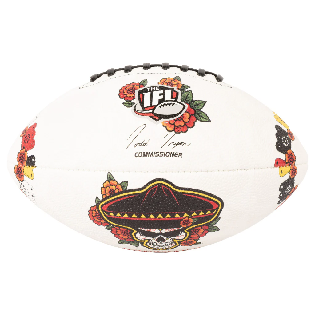 IFL Tuscon Sugar Skulls Destroyer Game Ball Full Size- White - Image 2