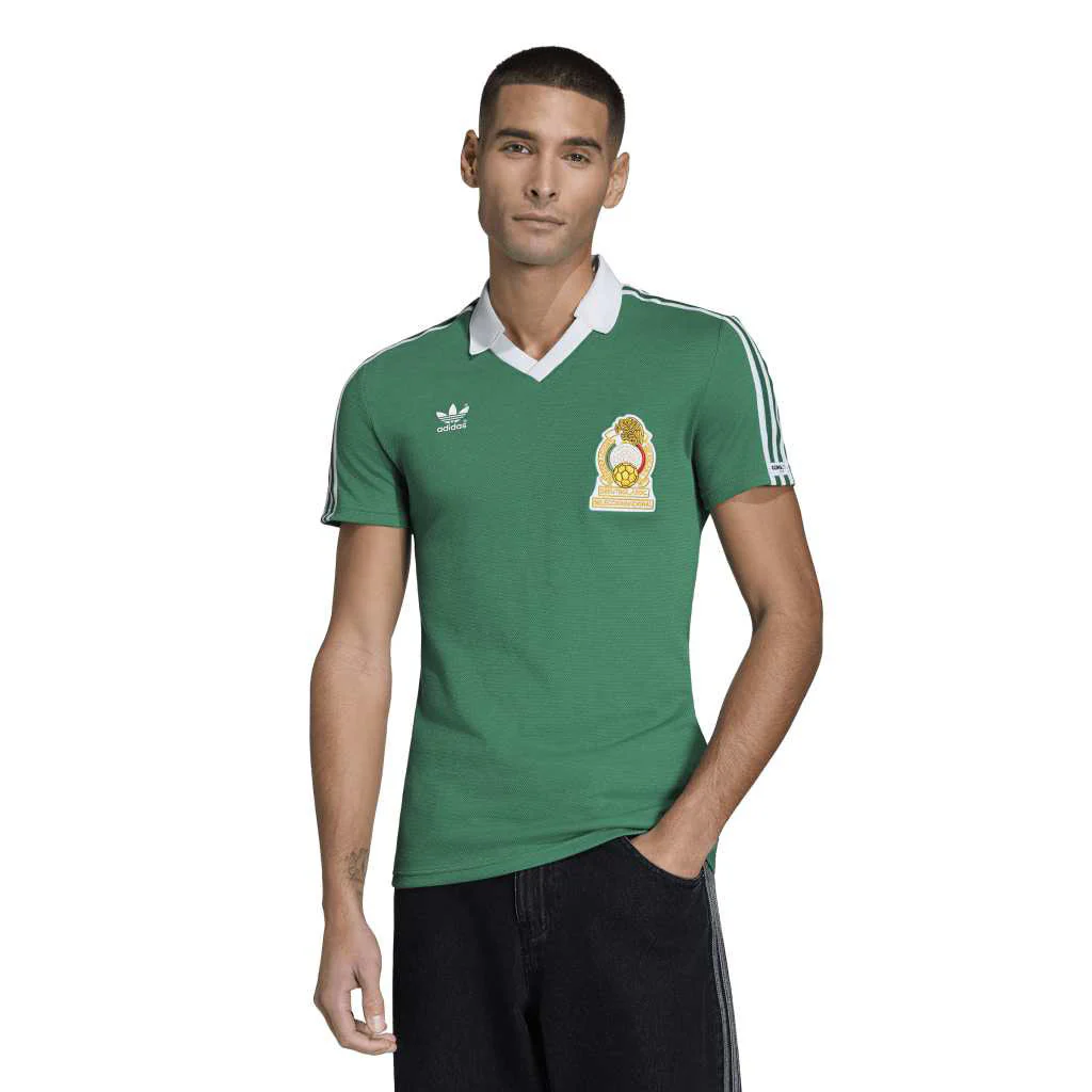 Mexico National Team adidas 1986 Home Replica Jersey - Green - Image 3
