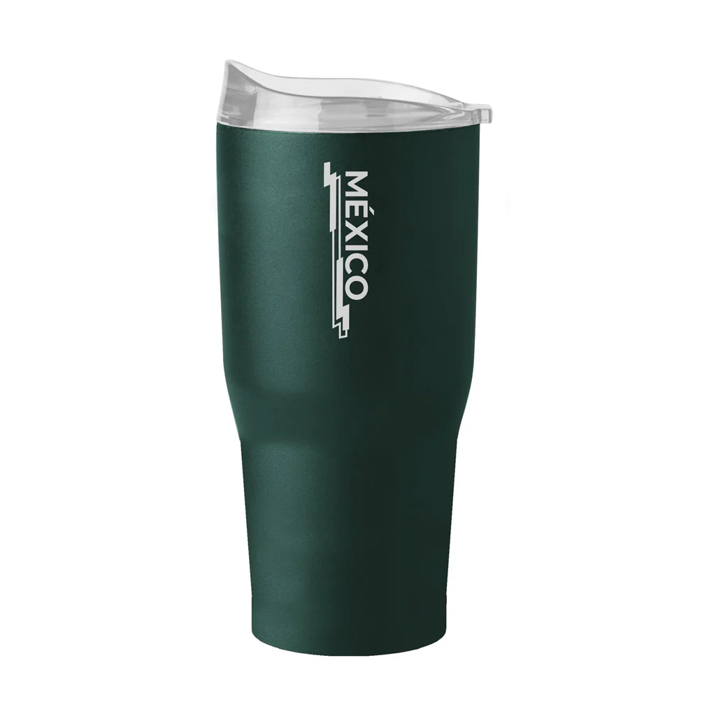 Mexico National Team Logo Brands 30oz Travel Mug Tumbler - Image 2