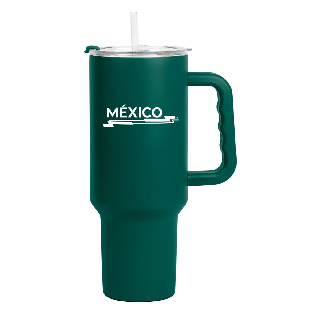 Mexico National Team Logo Brands 40oz Travel Mug - Image 2