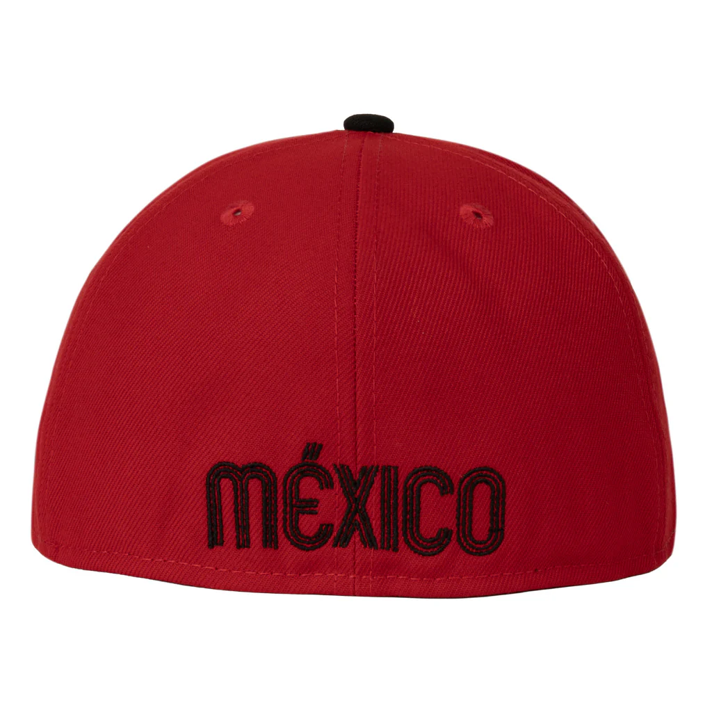 Mexico New Era Crimson 59FIFTY Fitted Hat - Red - Image 2
