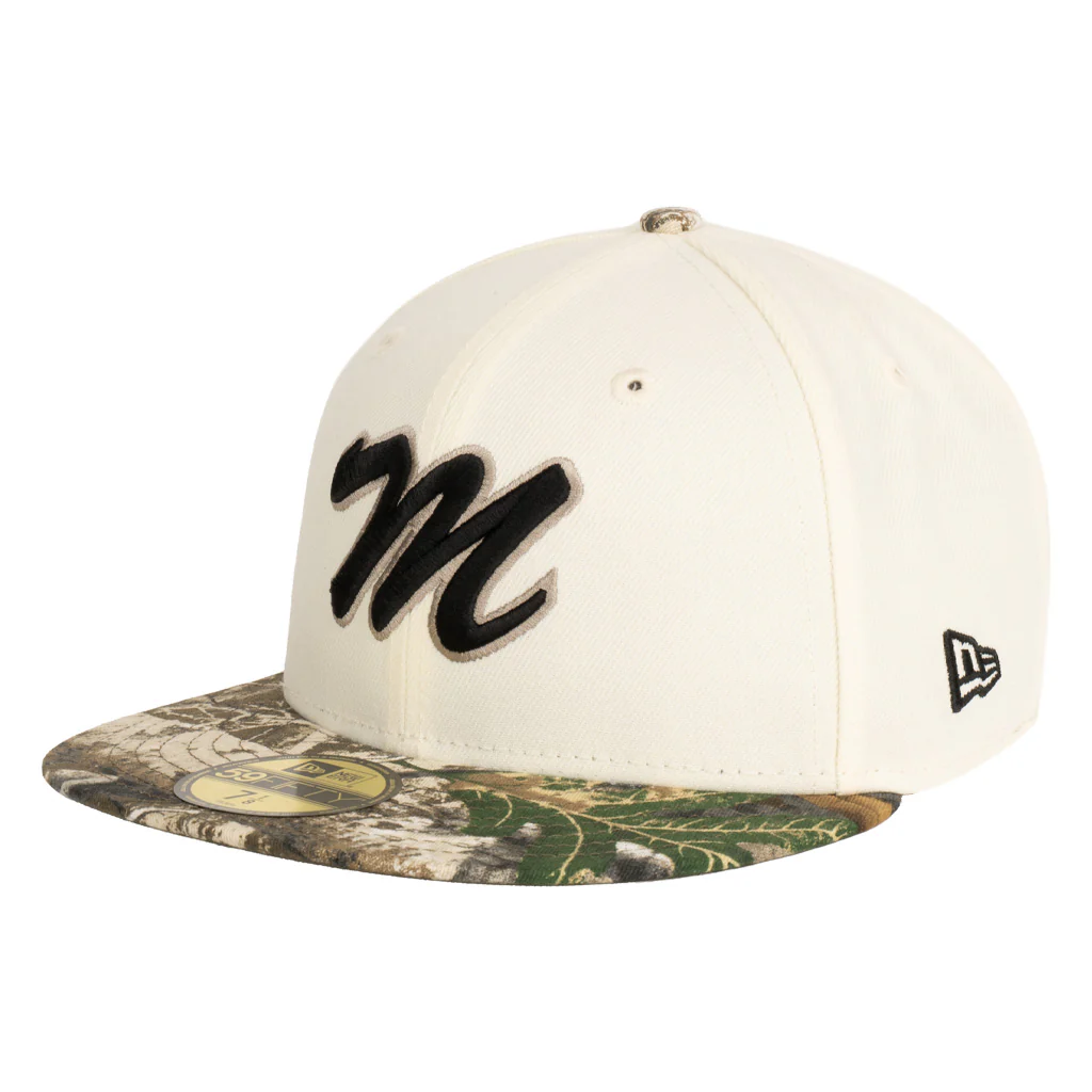Mexico New Era Real Tree Two-Tone 59FIFTY Fitted Hat- Cream - Image 2