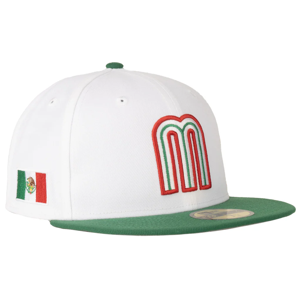 Mexico New Era Two-Tone White & Green 59FIFTY Fitted Hat - White