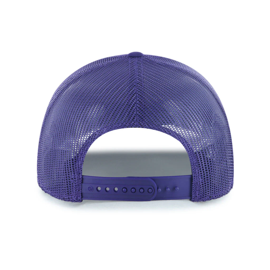 MLB Arizona Diamondbacks '47 Cooperstown Leland Trucker Snapback Hat - Purple - Image 2