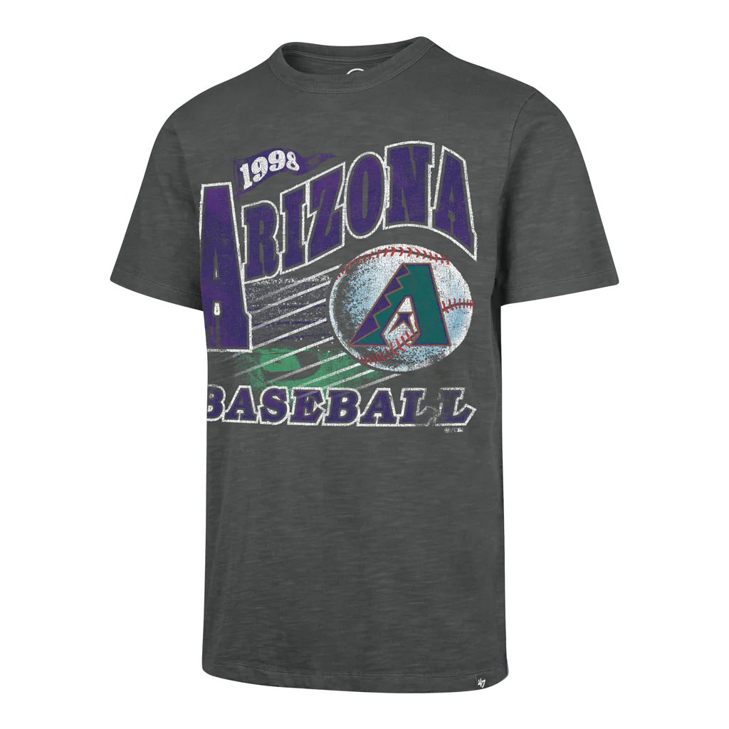 MLB Arizona Diamondbacks '47 Game Worn Heavy Slub T-Shirt - Black