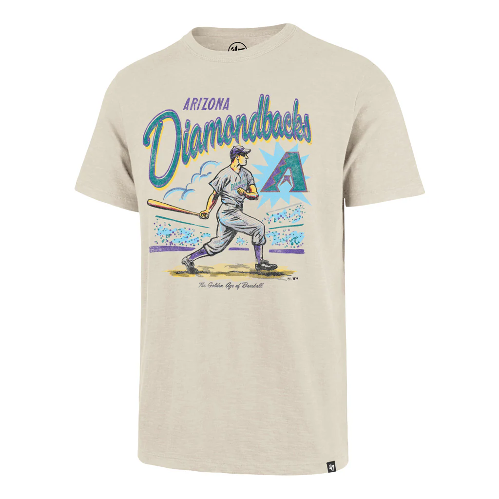 MLB Arizona Diamondbacks '47 Golden Age Scrum T-Shirt - White