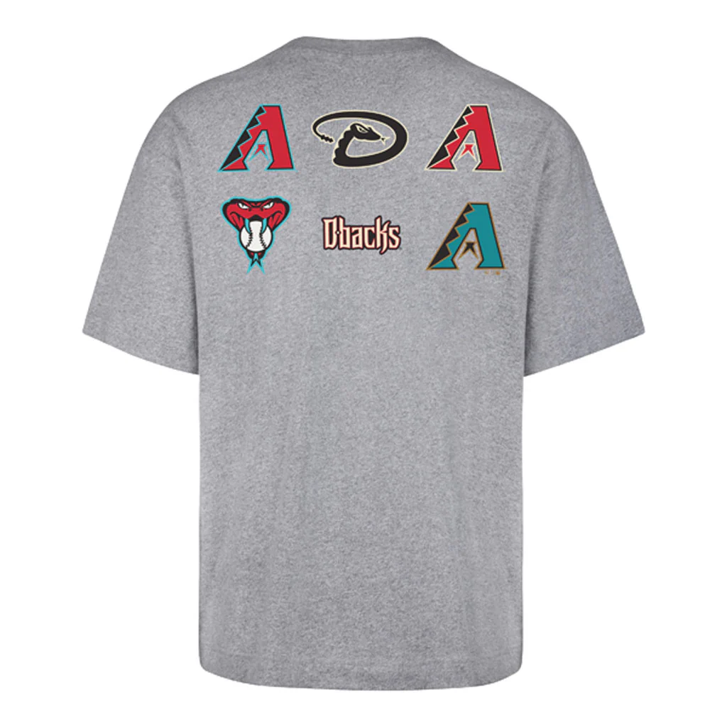 MLB Arizona Diamondbacks '47 History Lock Foundation T-Shirt - Gray - Image 2