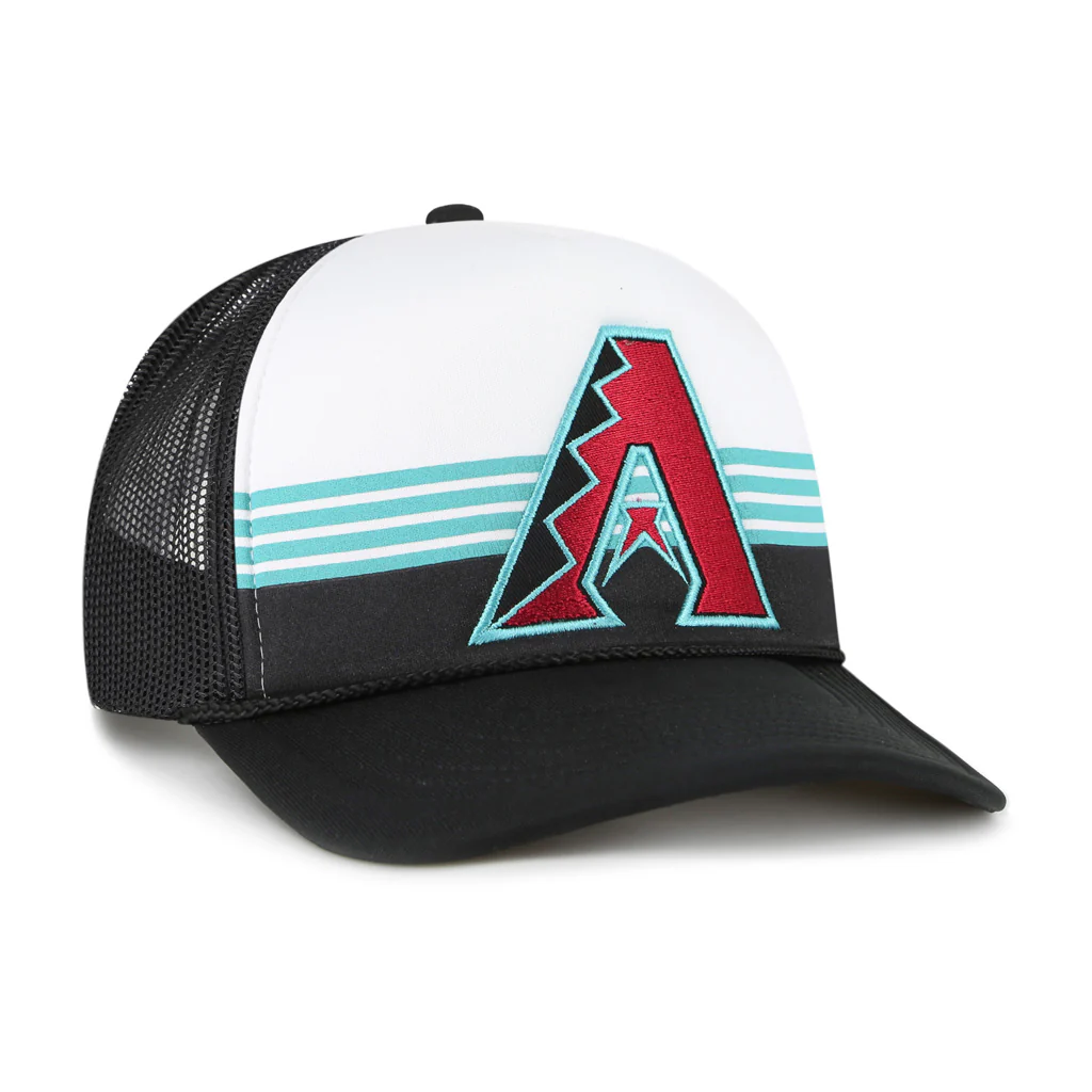 MLB Arizona Diamondbacks '47 Liftoff Trucker Snapback Hat - White - Image 2