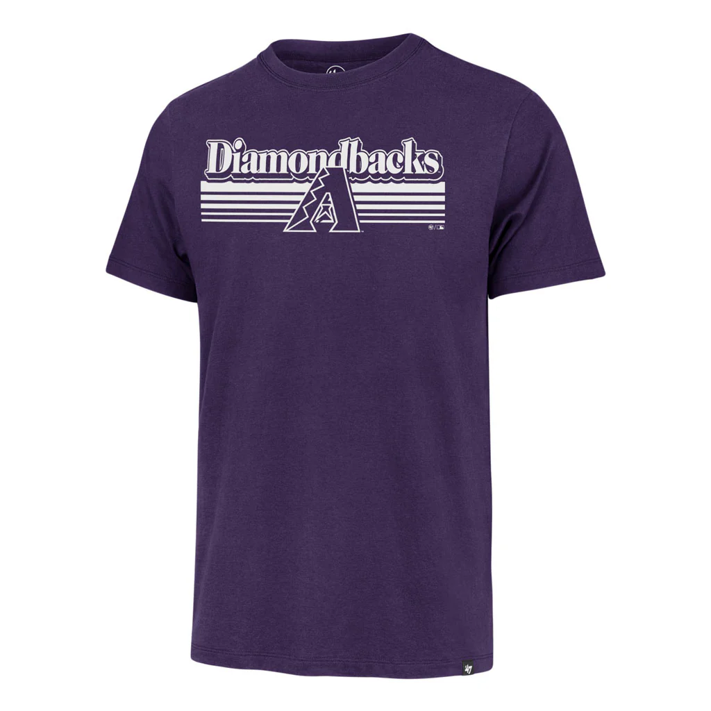 MLB Arizona Diamondbacks '47 Script Fade Franklin T-Shirt - Purple