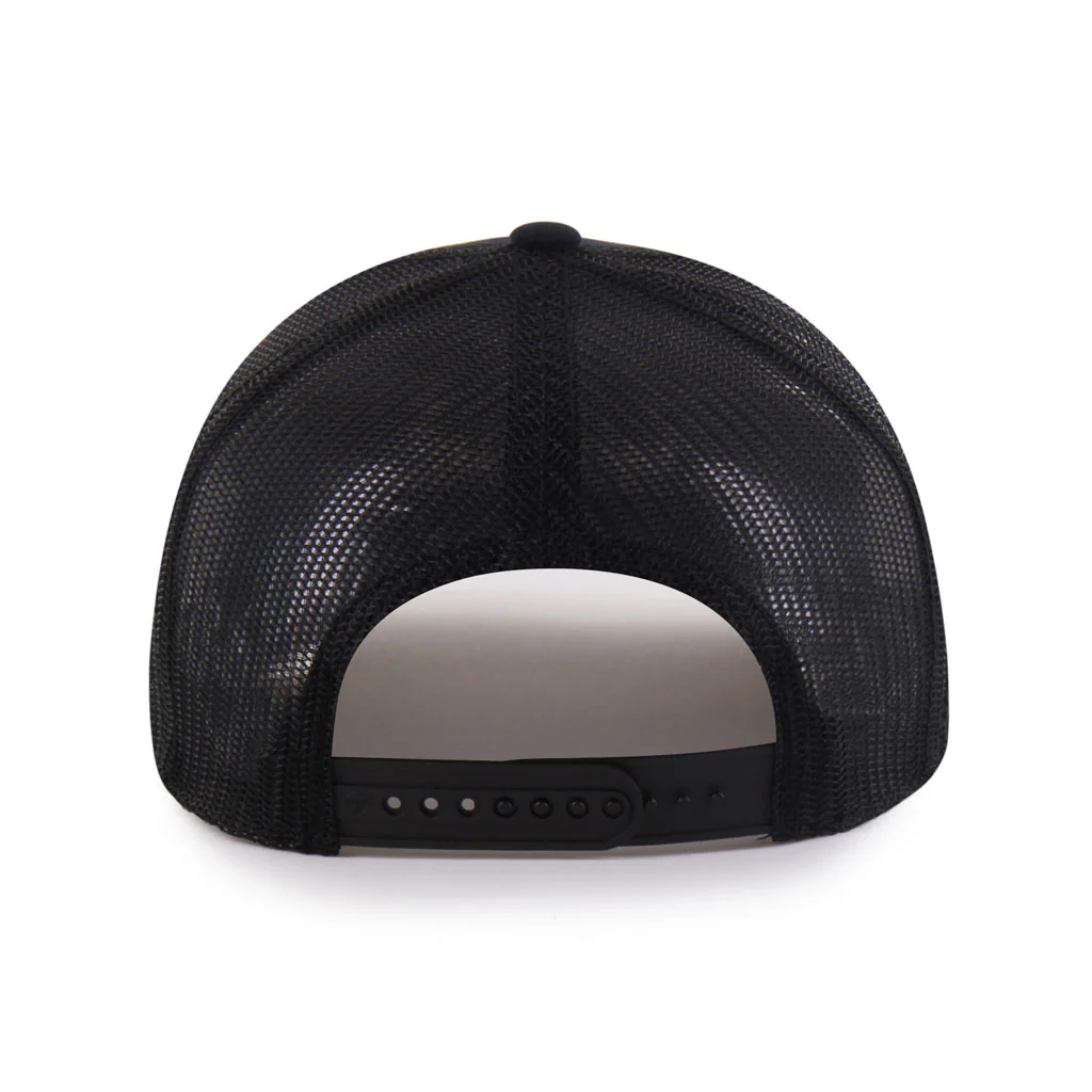 MLB Arizona Diamondbacks '47 Vintage Pitstop Trucker Snapback Hat - Black - Image 2