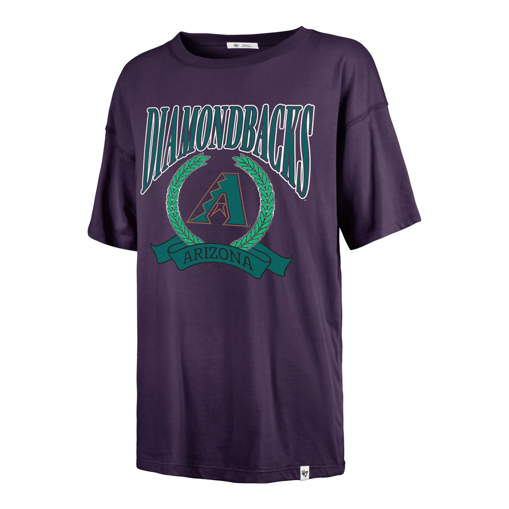 MLB Arizona Diamondbacks '47 Women's Flaunt Sadie T-Shirt - Purple