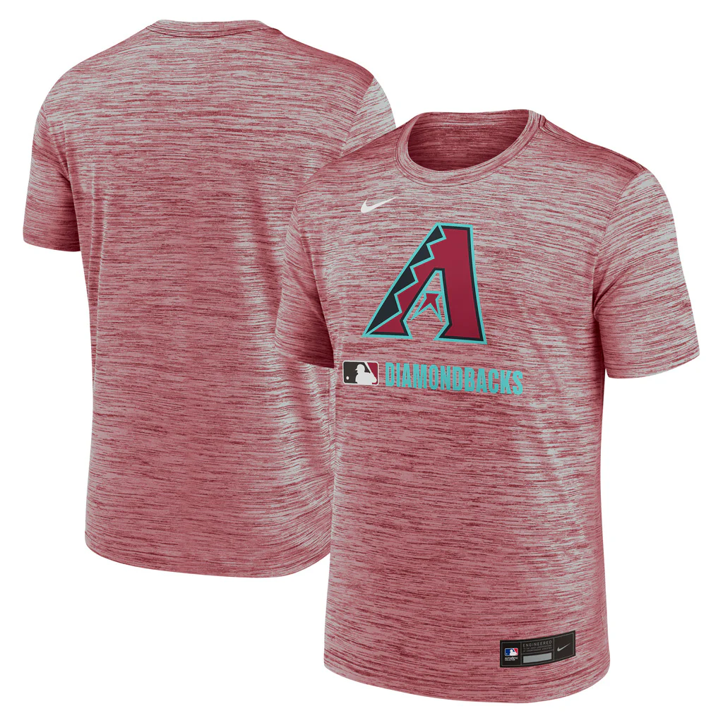 MLB Arizona Diamondbacks Authentic Collection Velocity T-Shirt - Red