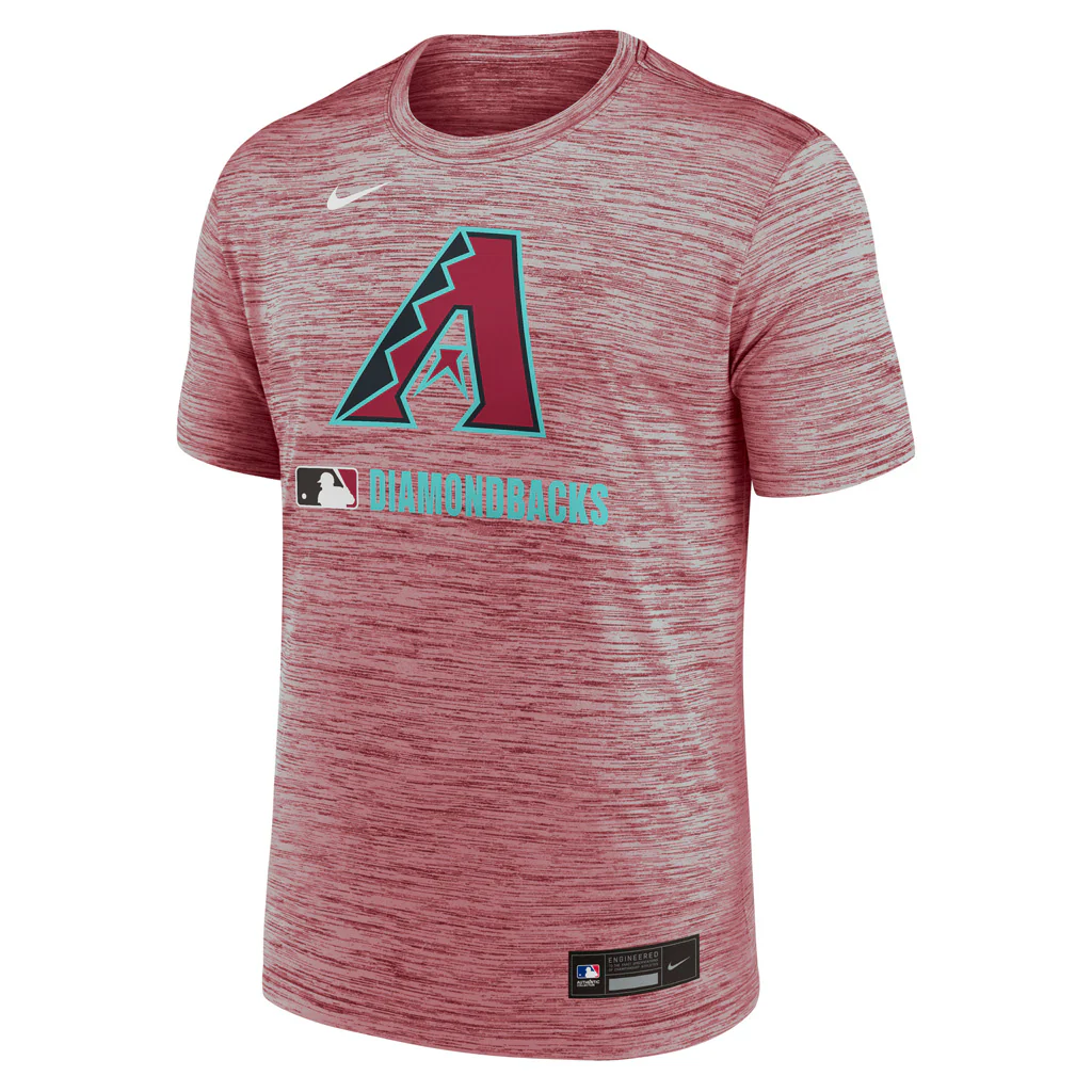 MLB Arizona Diamondbacks Authentic Collection Velocity T-Shirt - Red - Image 2