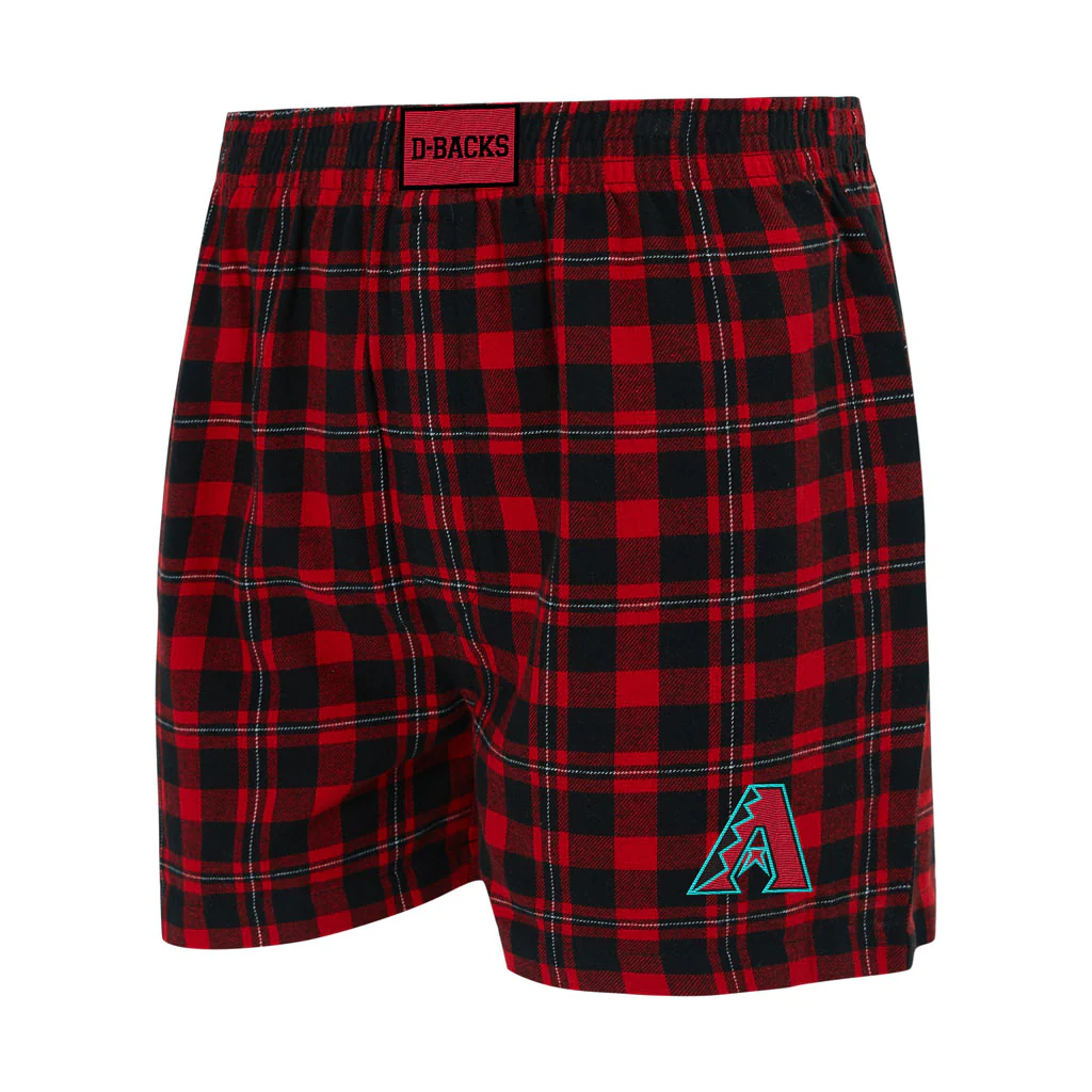 MLB Arizona Diamondbacks Concepts Sport Hawthorn Boxer Shorts - Black