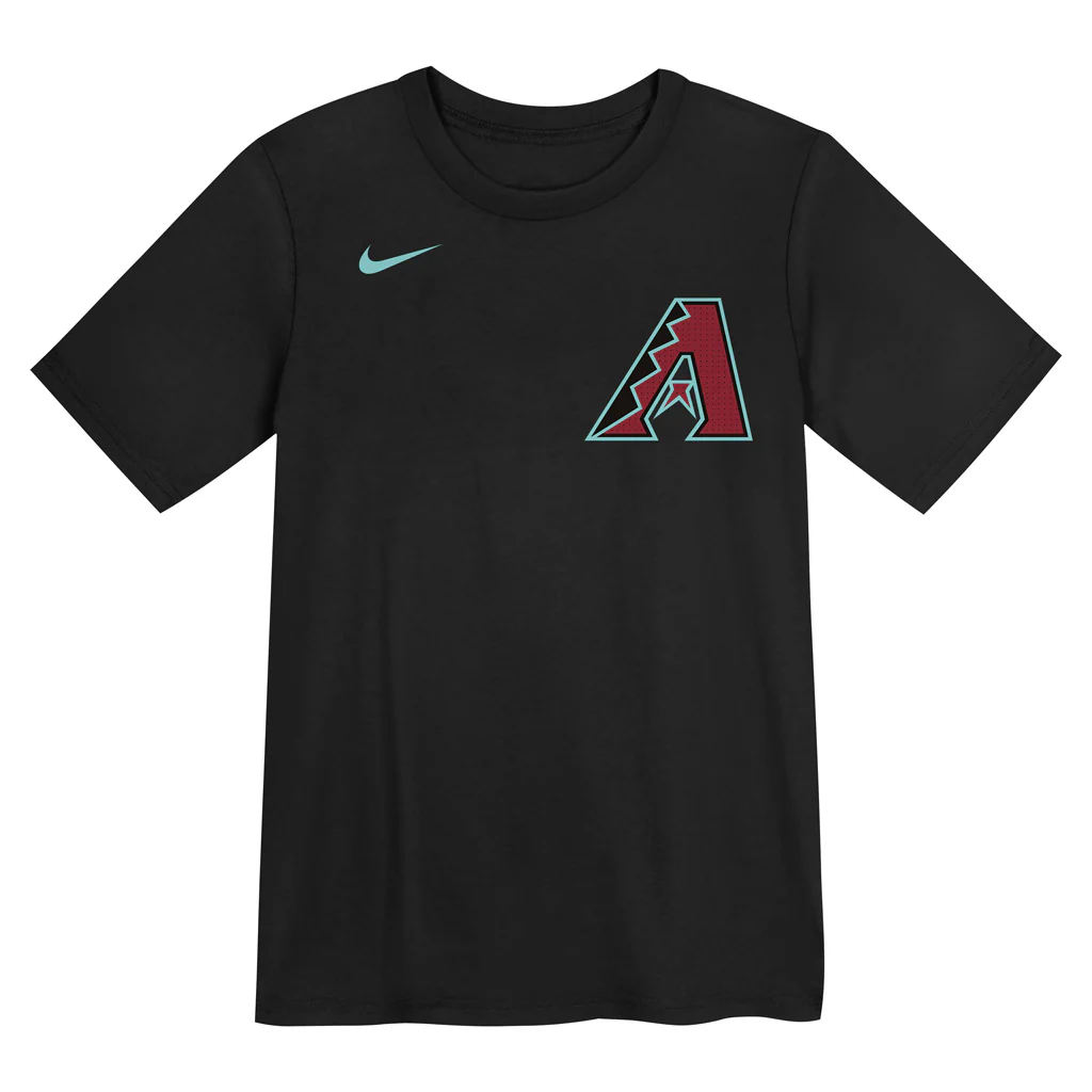 MLB Arizona Diamondbacks Corbin Carroll Kids Nike Name & Number T-Shirt - Image 2