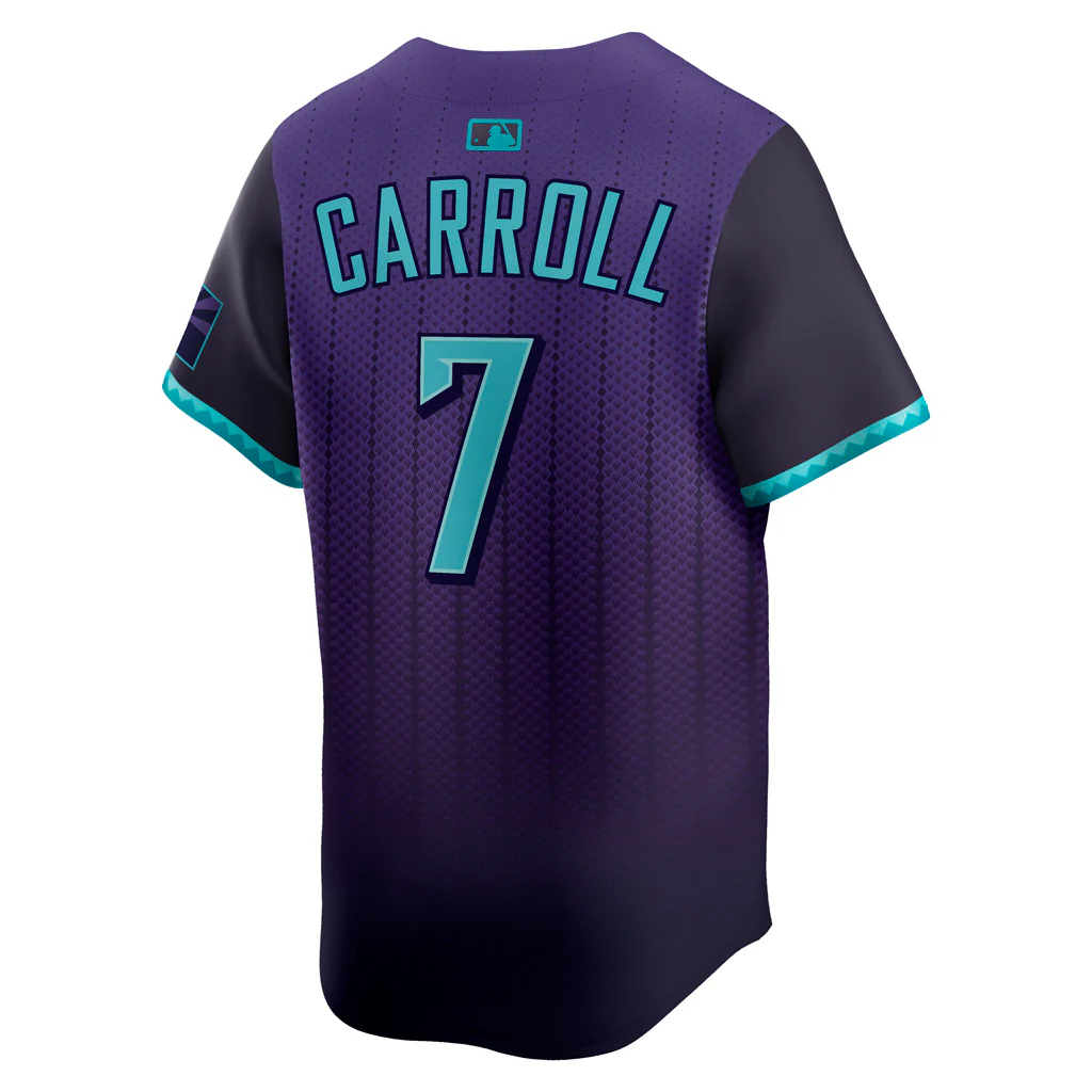 MLB Arizona Diamondbacks Corbin Carroll Nike 2025 City Connect Limited Jersey - Purple - Image 3