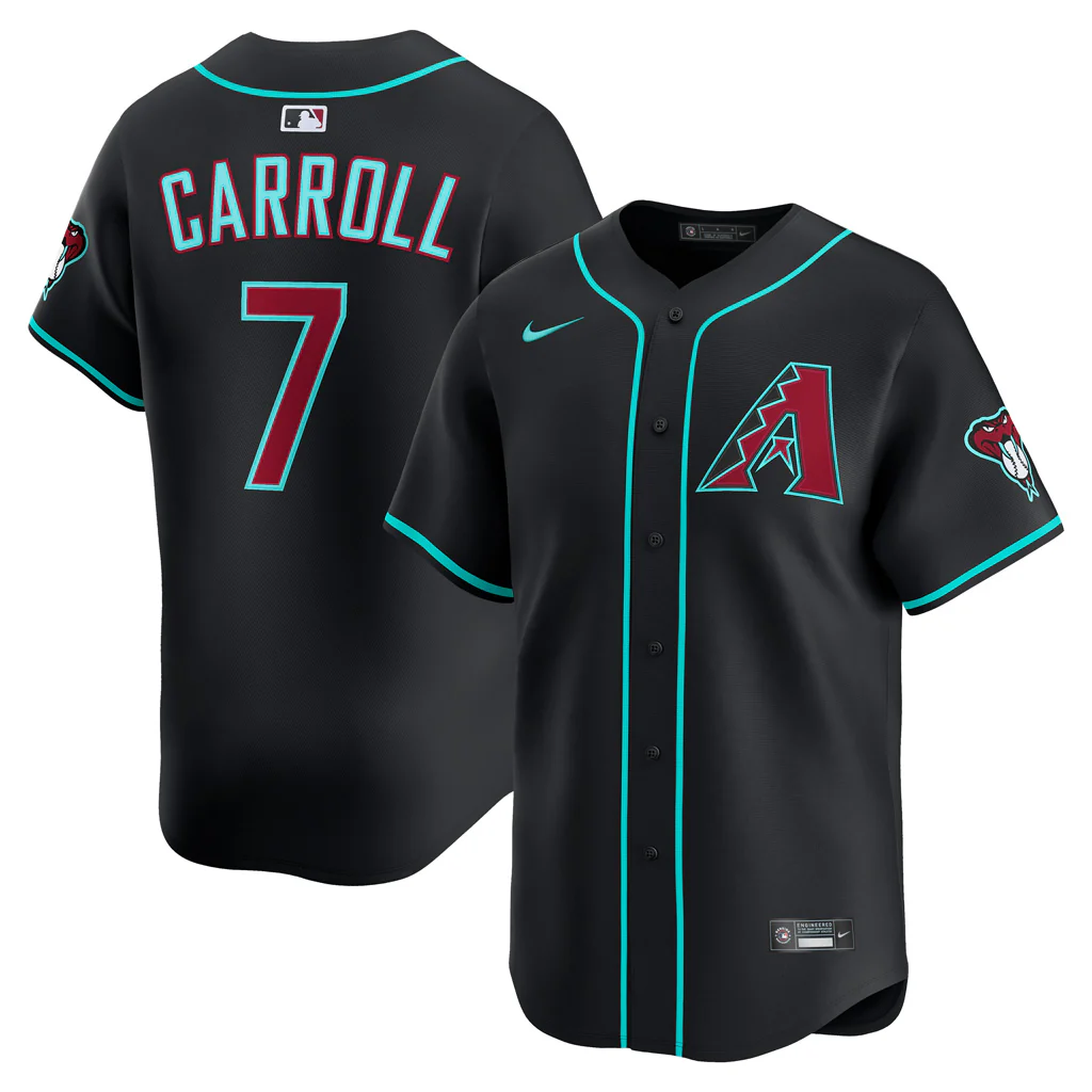 MLB Arizona Diamondbacks Corbin Carroll Nike Alternate Limited Jersey - Black