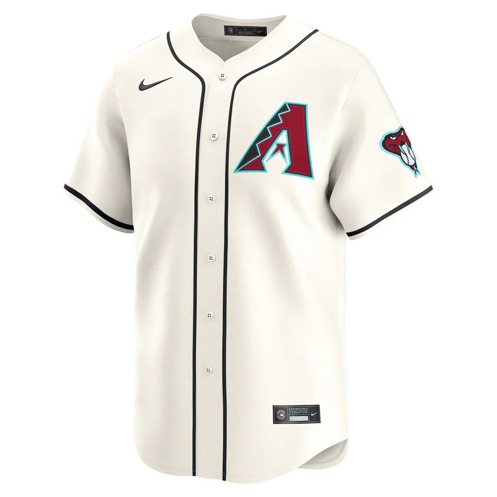 MLB Arizona Diamondbacks Corbin Carroll Nike Home Limited Jersey - White - Image 2