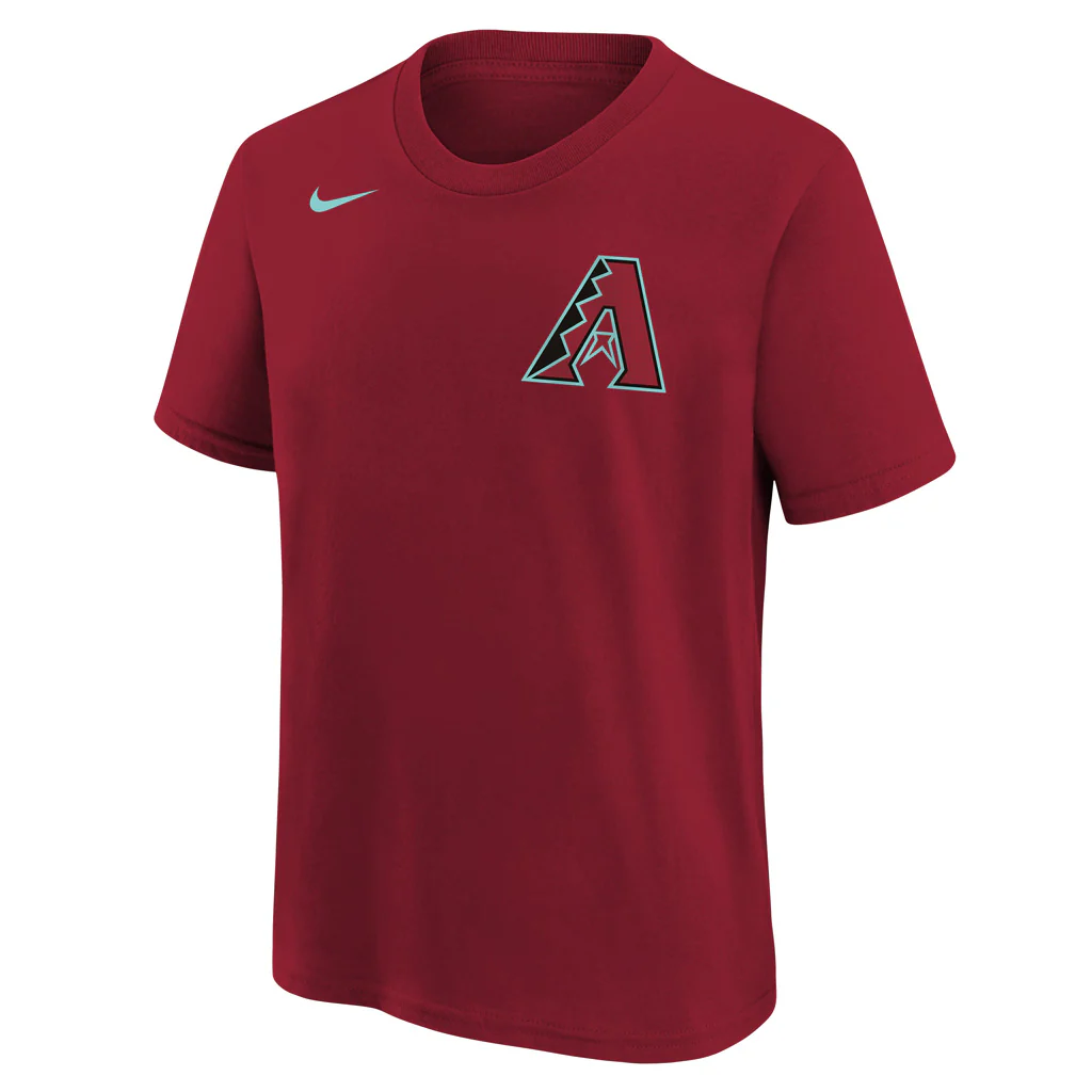 MLB Arizona Diamondbacks Corbin Carroll Youth Fuse Alternate Name & Number T-Shirt - Red - Image 2