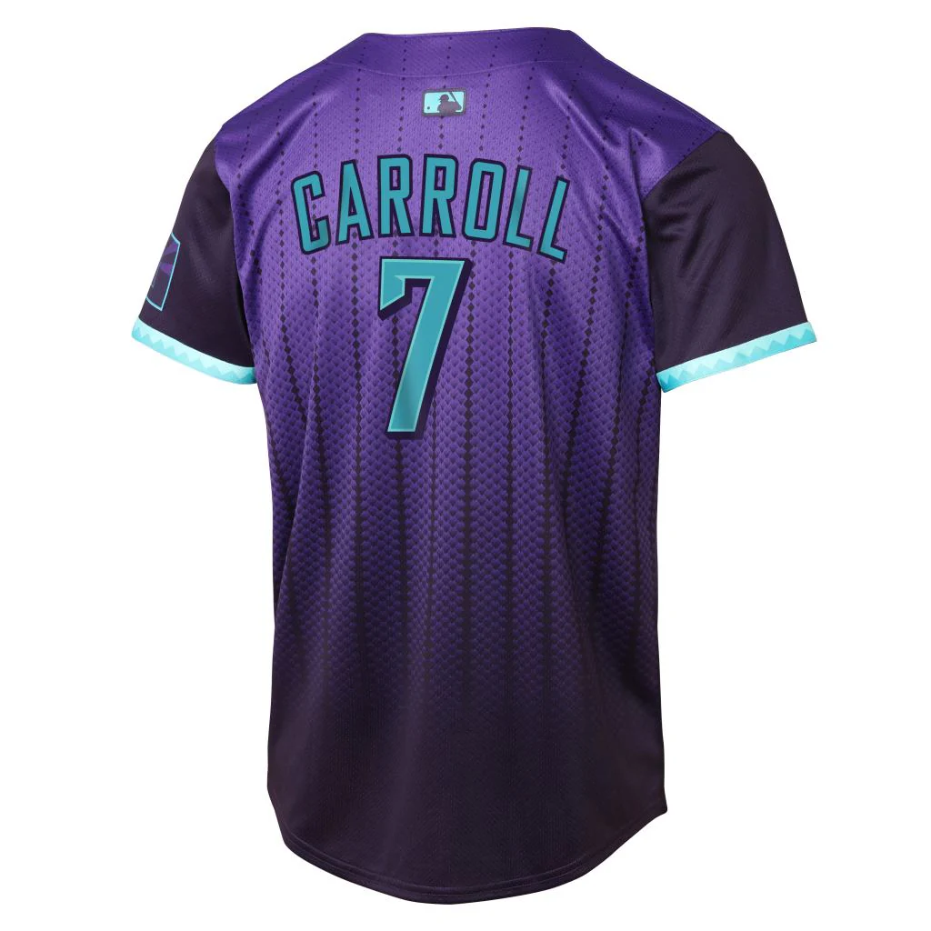 MLB Arizona Diamondbacks Corbin Carroll Youth Nike 2025 City Connect Limited Jersey - Purple - Image 3