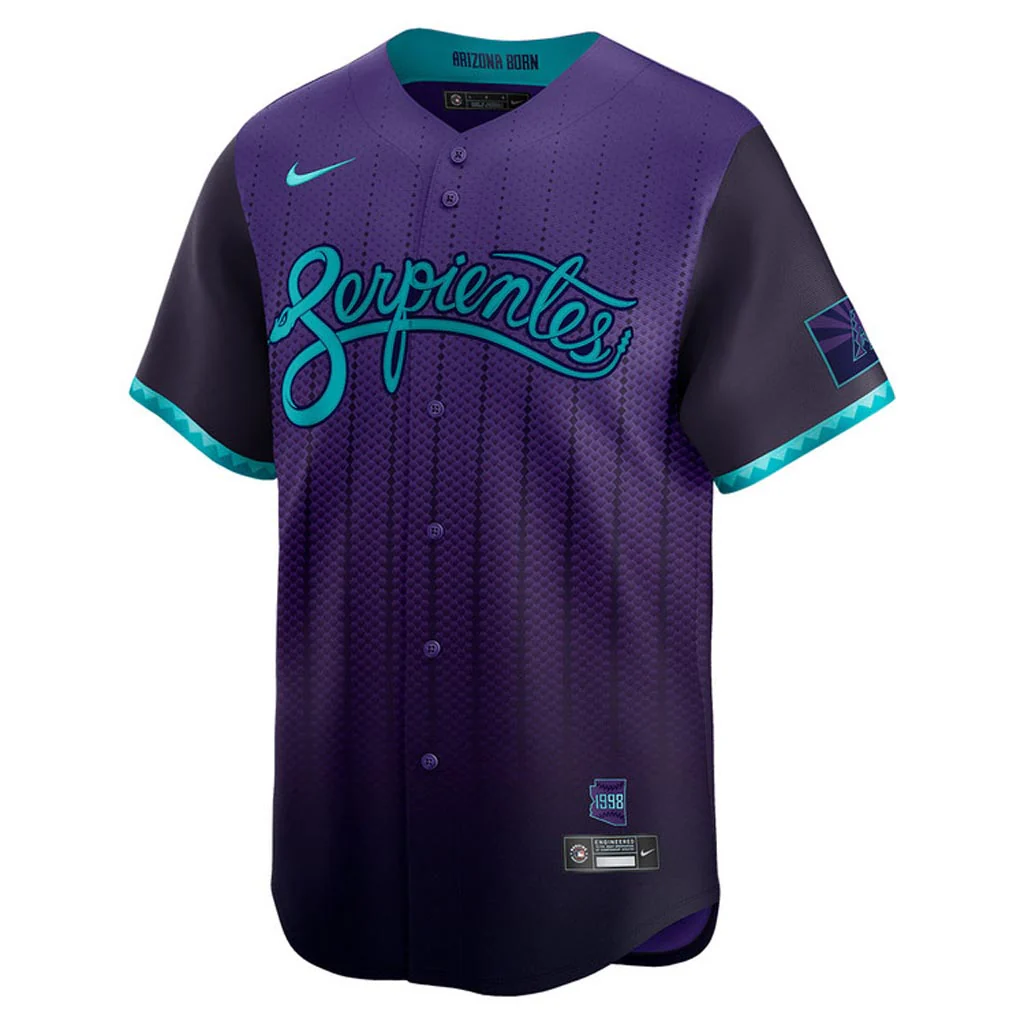 MLB Arizona Diamondbacks Custom Nike 2025 City Connect Limited Jersey - Purple - Image 3