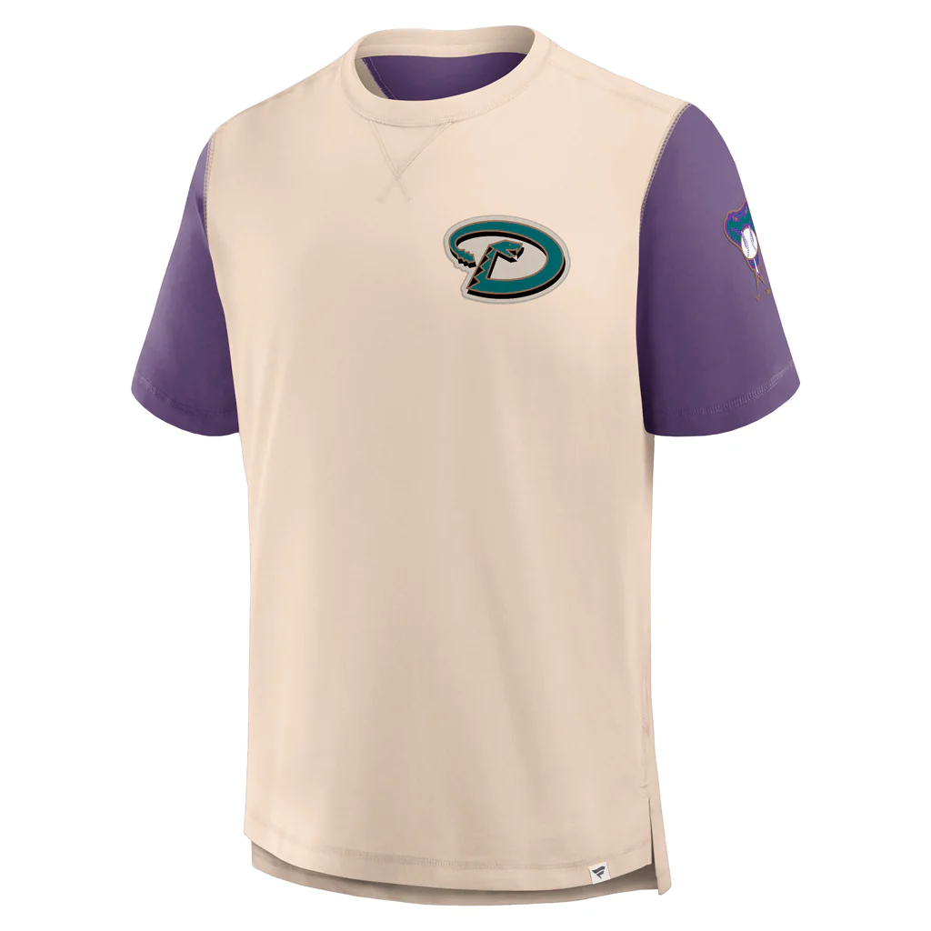 MLB Arizona Diamondbacks Fanatics Fashion Short Sleeve T-Shirt - Tan - Image 2