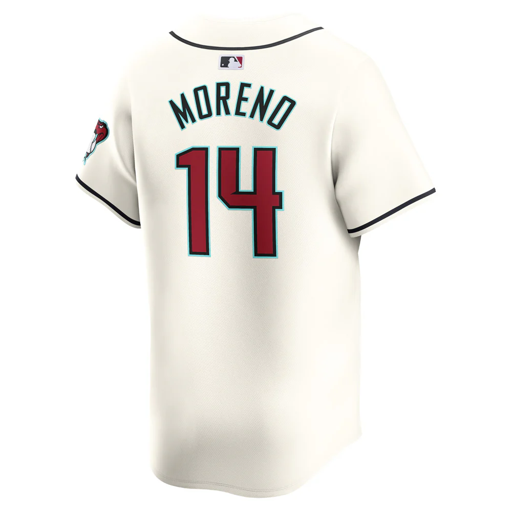 MLB Arizona Diamondbacks Gabriel Moreno Nike Home Limited Jersey - Image 3