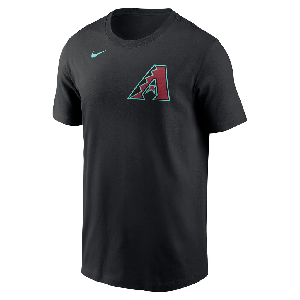 MLB Arizona Diamondbacks Jake McCarthy Nike FUSE Alternate Name & Number T-Shirt - Black - Image 2