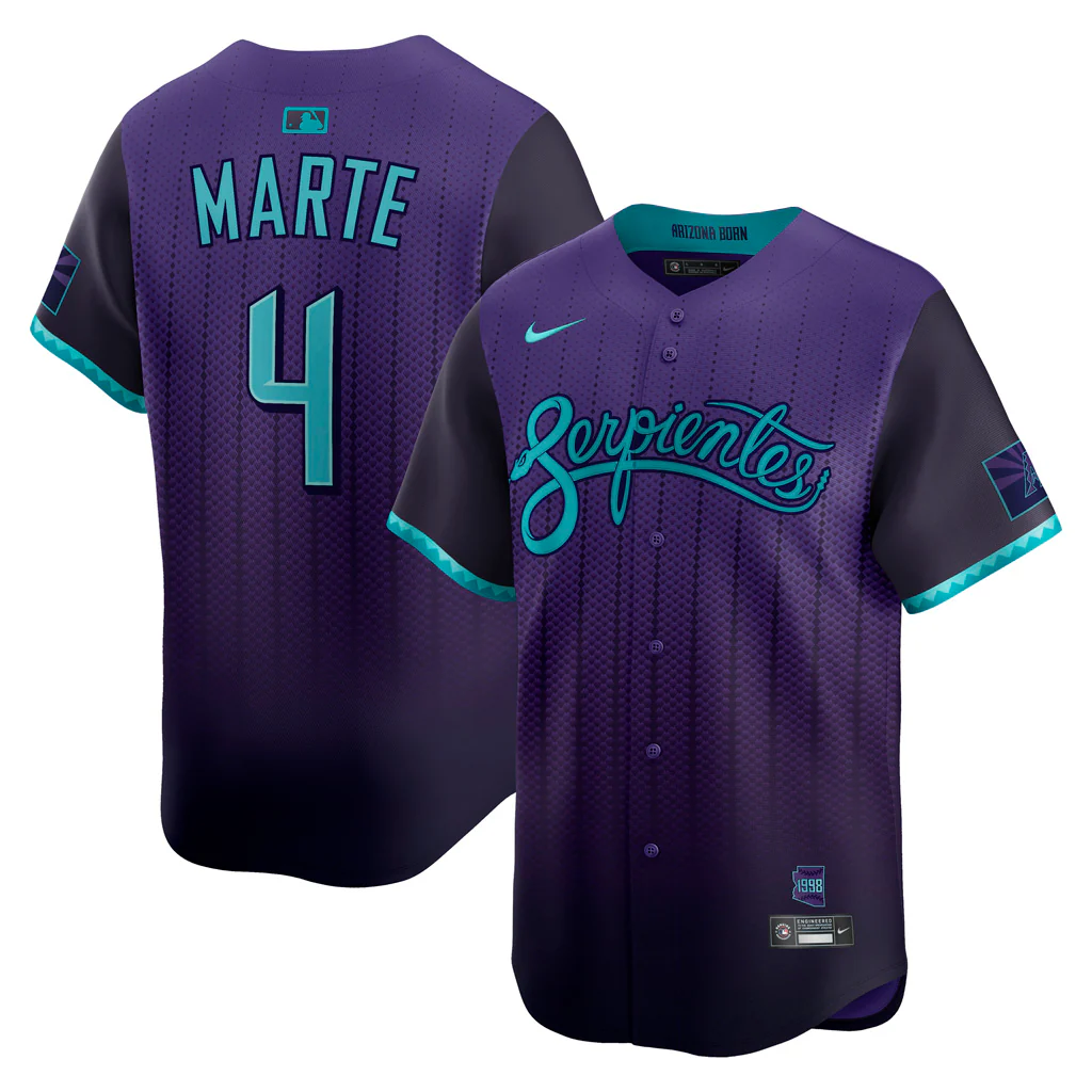 MLB Arizona Diamondbacks Ketel Marte 2025 City Connect Limited Jersey - Purple