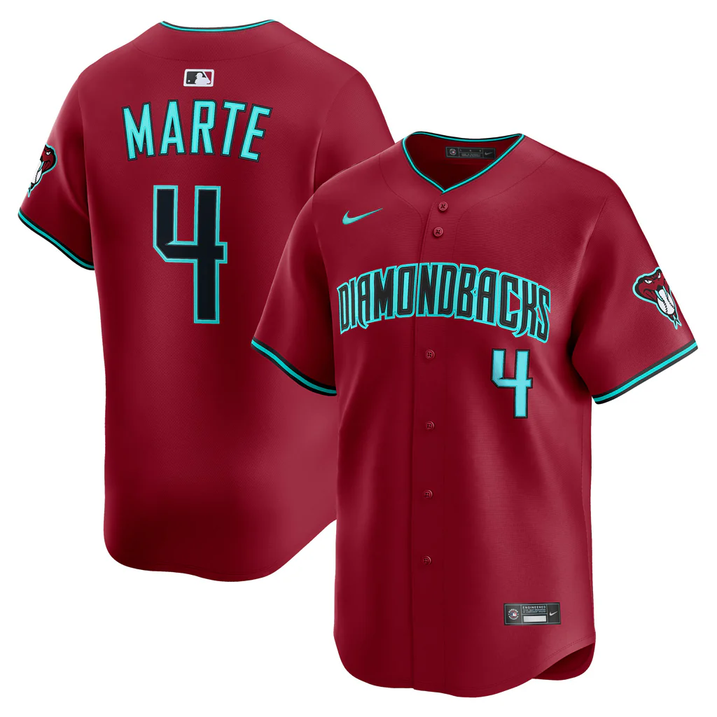 MLB Arizona Diamondbacks Ketel Marte Nike Alternate Limited Jersey - Red