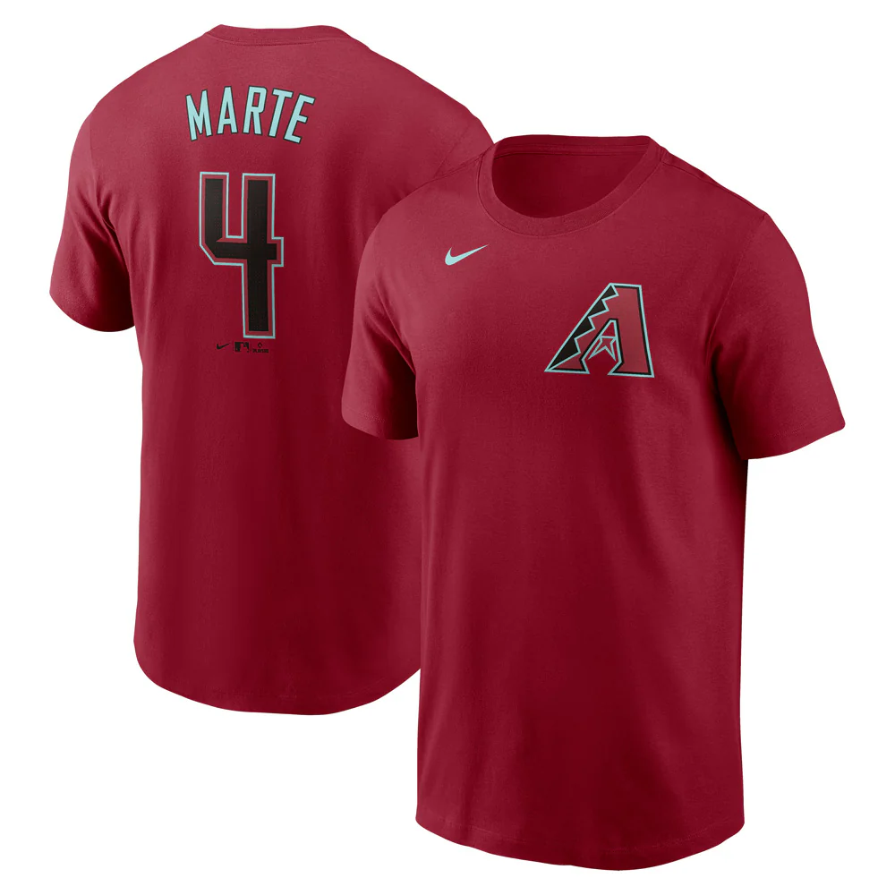 MLB Arizona Diamondbacks Ketel Marte Nike FUSE Alternate Name & Number T-Shirt - Red