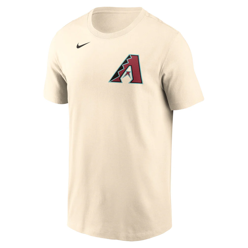 MLB Arizona Diamondbacks Ketel Marte Nike FUSE Home Name & Number T-Shirt - Cream - Image 2