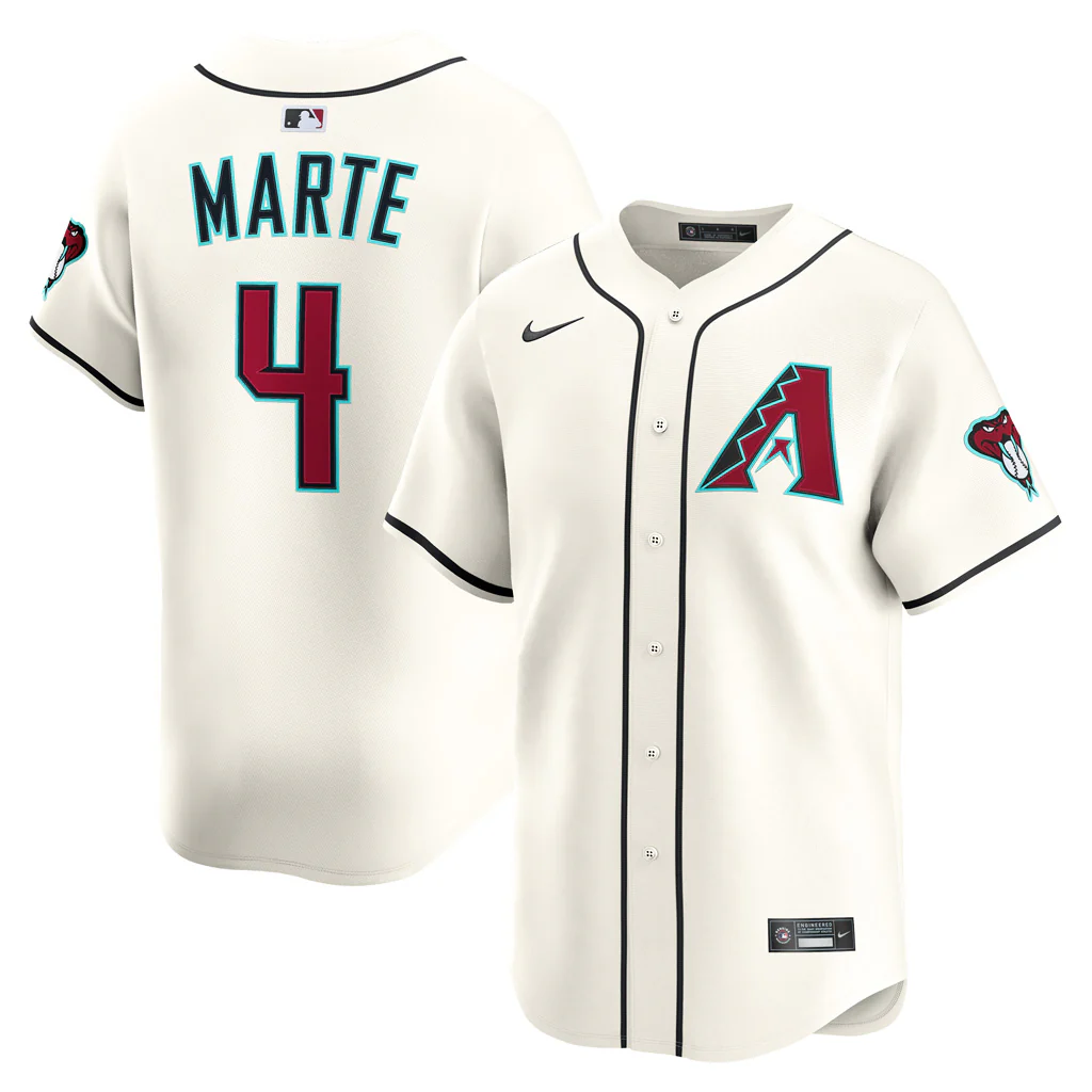 MLB Arizona Diamondbacks Ketel Marte Nike Home Limited Jersey - White