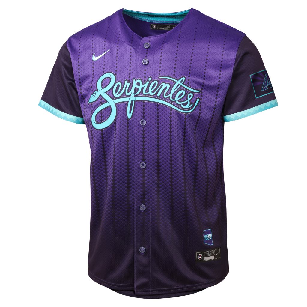 MLB Arizona Diamondbacks Ketel Marte Youth Nike 2025 City Connect Limited Jersey - Purple - Image 2