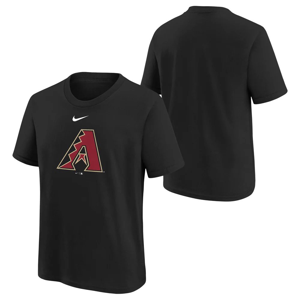 MLB Arizona Diamondbacks Kids Nike Large Logo T-Shirt - Black