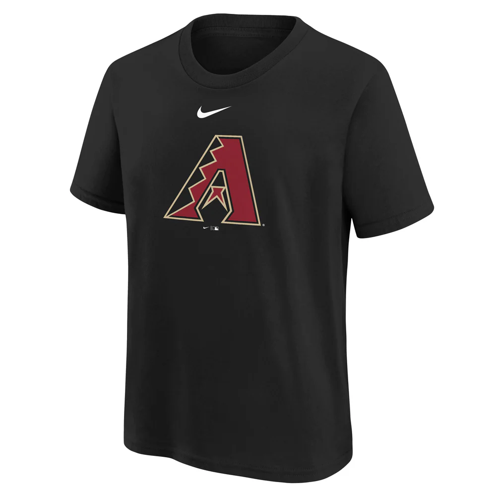 MLB Arizona Diamondbacks Kids Nike Large Logo T-Shirt - Black - Image 2