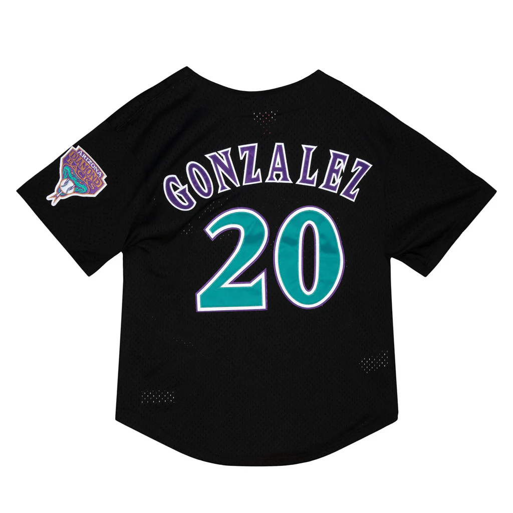 MLB Arizona Diamondbacks Luis Gonzalez Mitchell & Ness Retro Authentic BP Jersey - Image 2