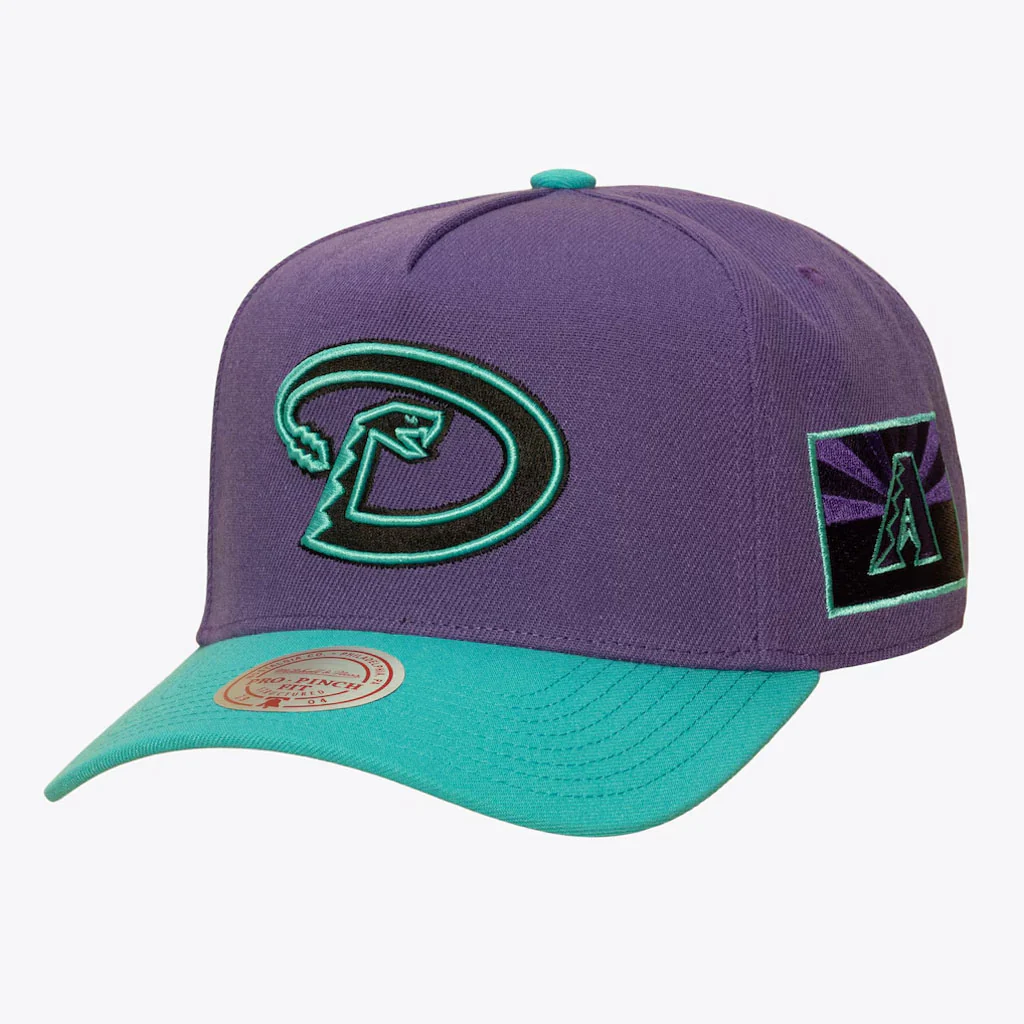MLB Arizona Diamondbacks Mitchell & Ness Two-Tone City Connect Pro Snapback Hat - Purple
