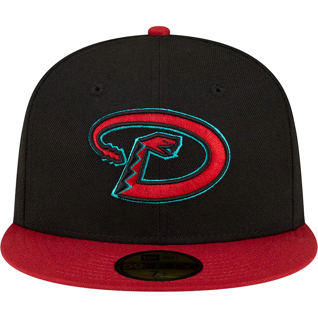 MLB Arizona Diamondbacks New Era Authentic On-Field Road 59FIFTY Fitted Hat - Black - Image 3