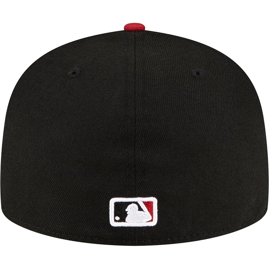 MLB Arizona Diamondbacks New Era Authentic On-Field Road 59FIFTY Fitted Hat - Black - Image 4