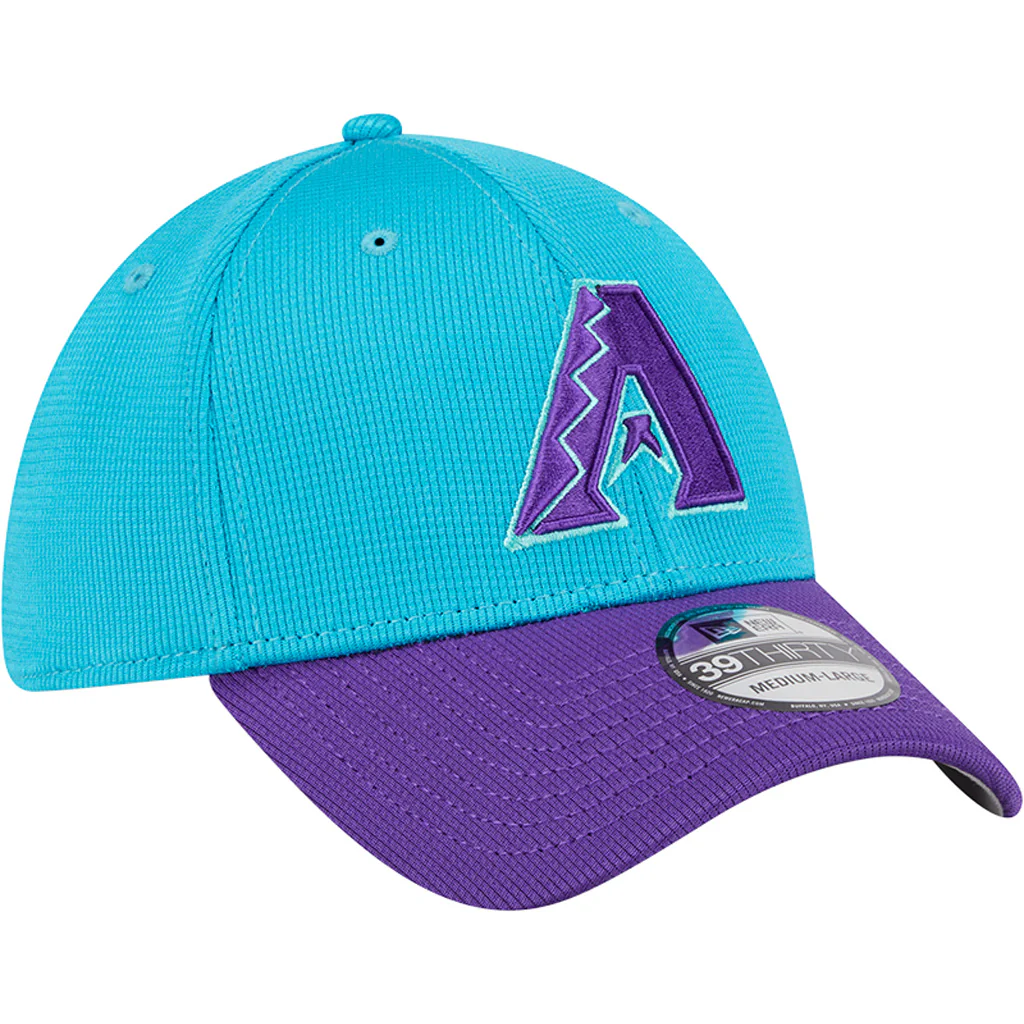 MLB Arizona Diamondbacks New Era 2025 City Connect Batting Practice 39THIRTY Flex Fit Hat - Teal - Image 2