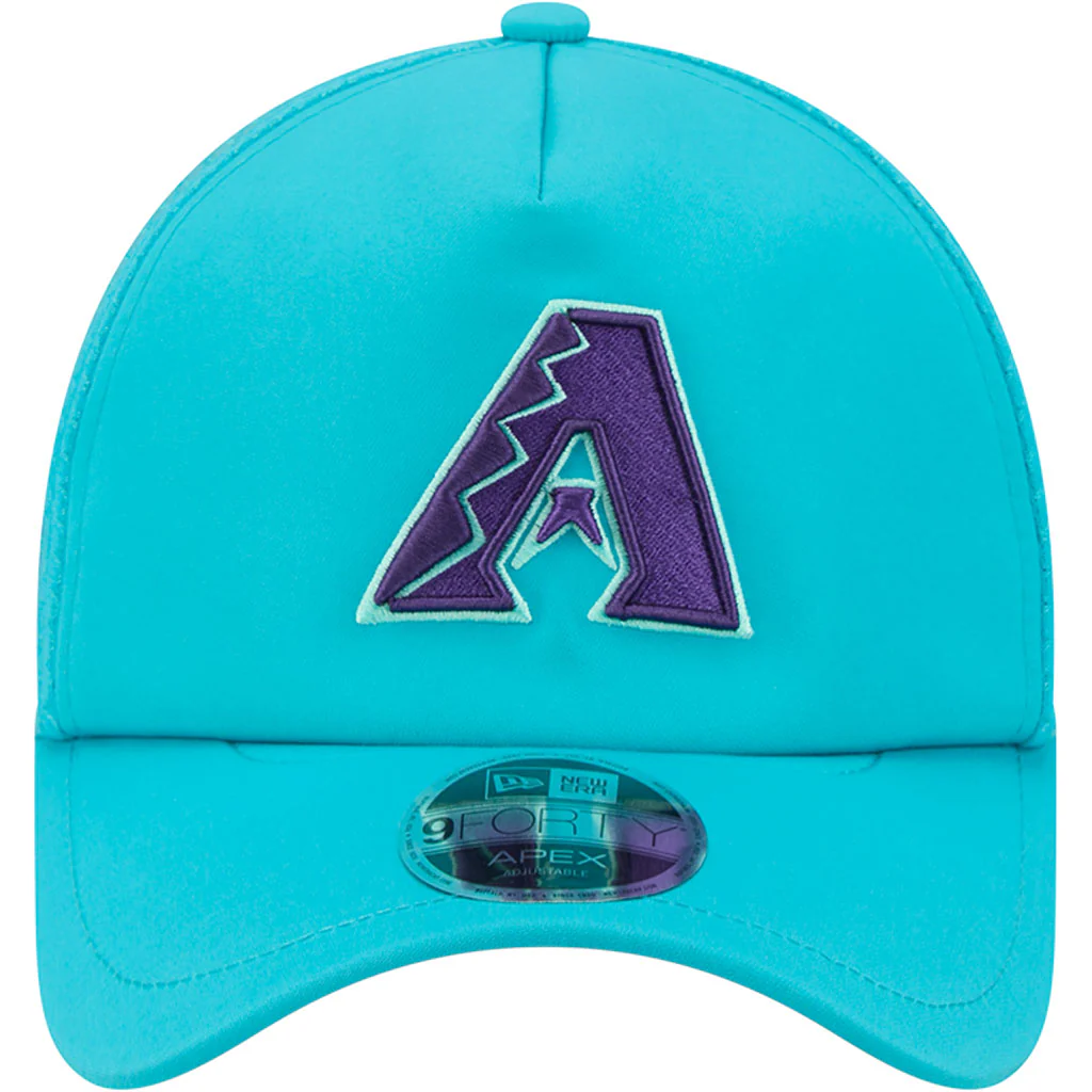 MLB Arizona Diamondbacks New Era 2025 City Connect Batting Practice Apex 9FORTY Snapback Hat - Teal - Image 3