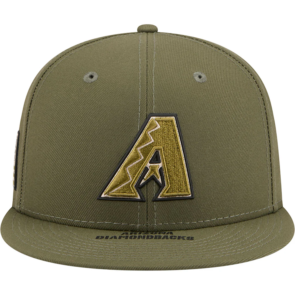 MLB Arizona Diamondbacks New Era 2026 Armed Forces Day 9FIFTY Snapback Hat - Green - Image 3